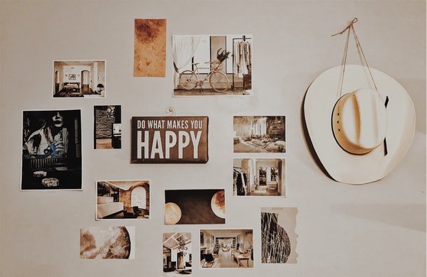 imagini cu idei de activitati sau colaj pe perete, do what makes you happy